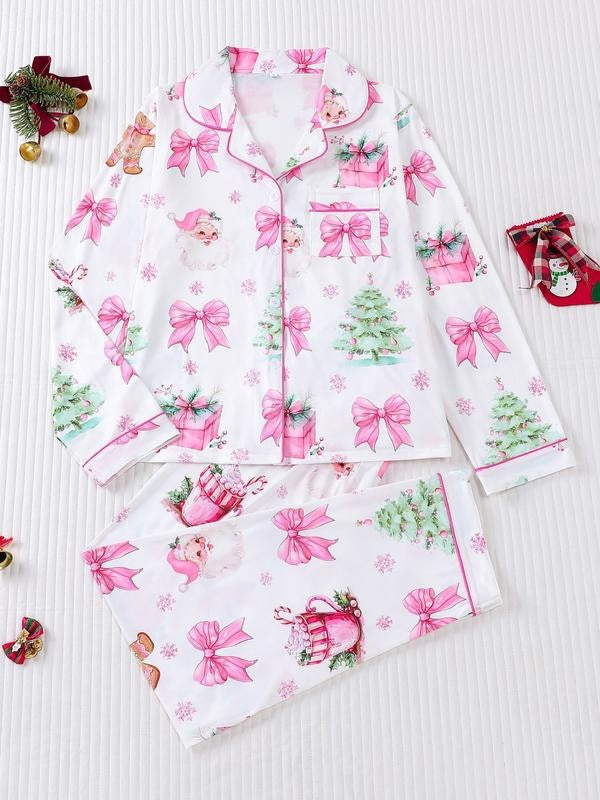 Christmas pajamas set made of flannel S 81333