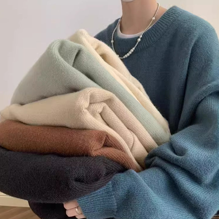 Men's cardigan with soft finish