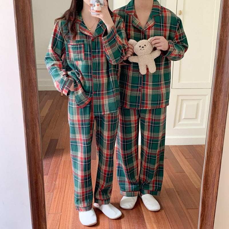 Christmas Checked House Suit for Women, Brushed