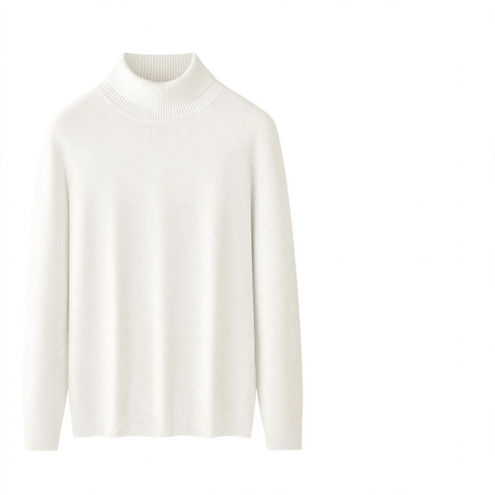 Men's turtleneck sweater, lined