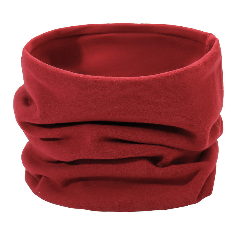 Cotton tube scarf, warming, for sports and everyday use