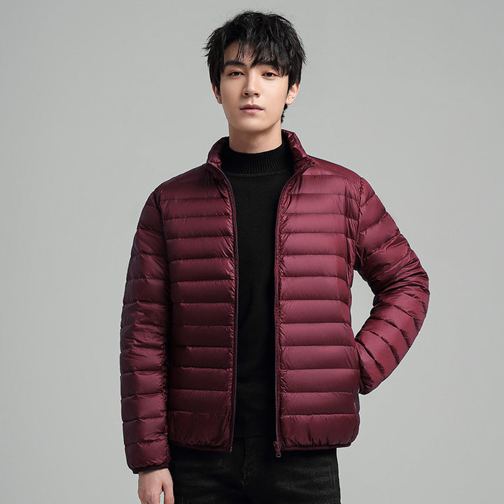 Men's Down Jacket, light, short, with duck down