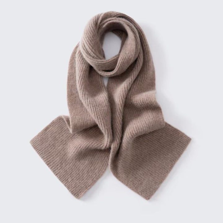 Solid color alpaca cashmere scarf, thick and warm