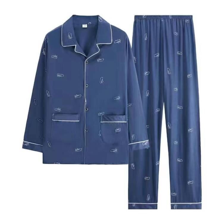 Men's pajamas made of 100% cotton, plus sizes