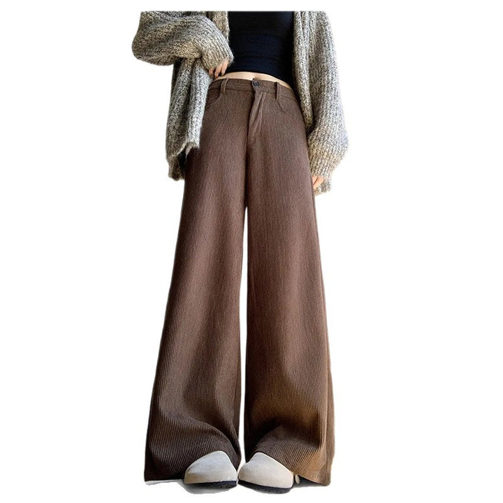 Cord pants for women, wide fit, various lengths