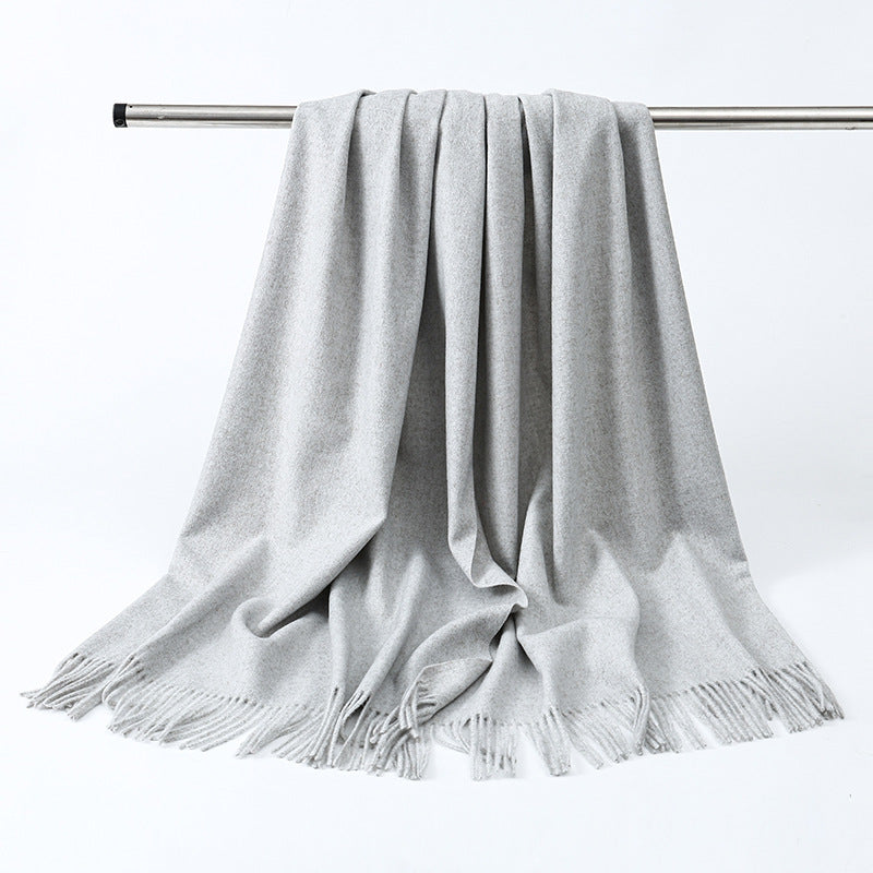 Elegant wool cashmere scarf for men and women