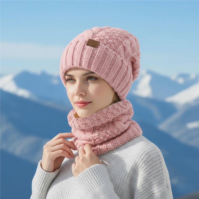 Winter Set: Knit beanie and scarf