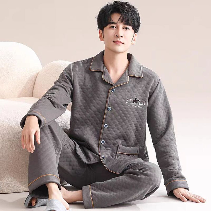 Padded cotton pajamas for men