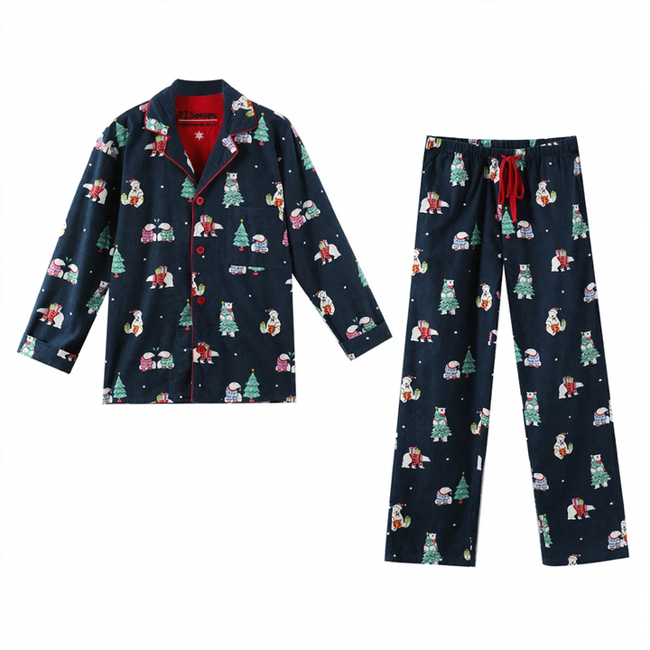 Men's house suit, lined, double-sided napped