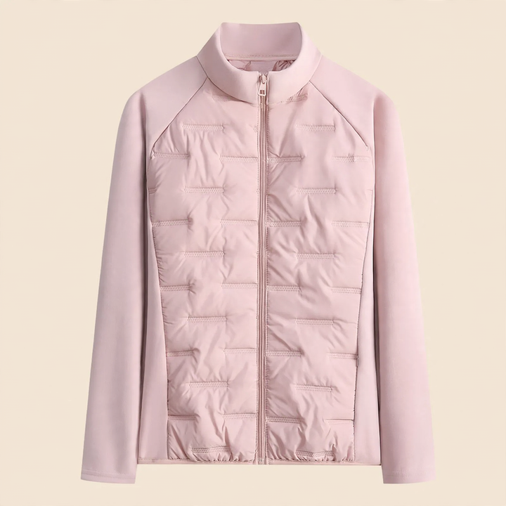 Sporty, fitted quilted jacket for women