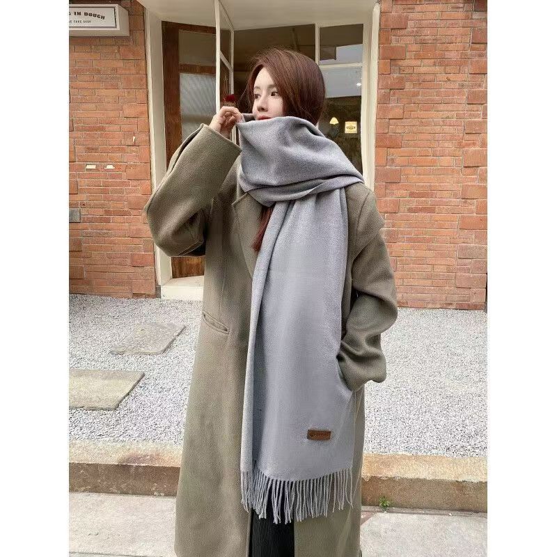 Solid color scarf, 68x200 cm