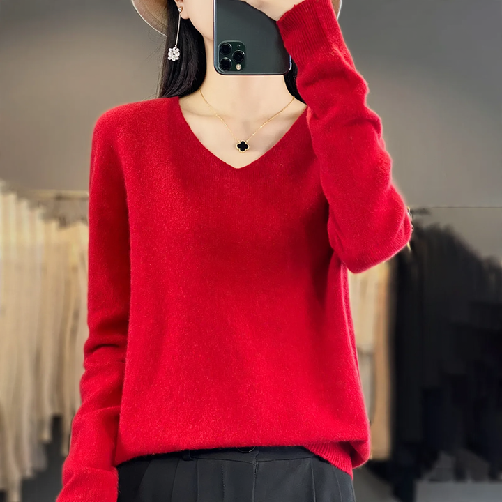 Women's Knit Sweater, Crew Neck or Stand-up Collar, Long Sleeves