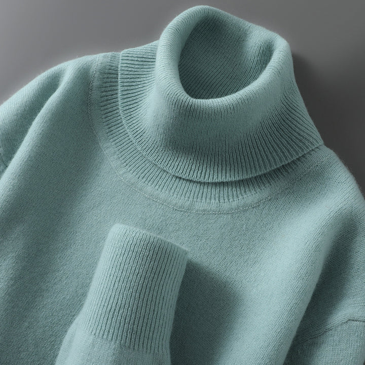 Men's Wool Sweater, 100% Wool, Stand Collar, Business Style