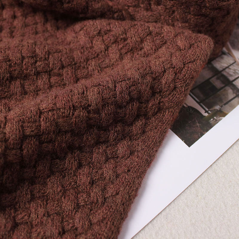 Knitted scarf made of pure merino wool, 185 cm