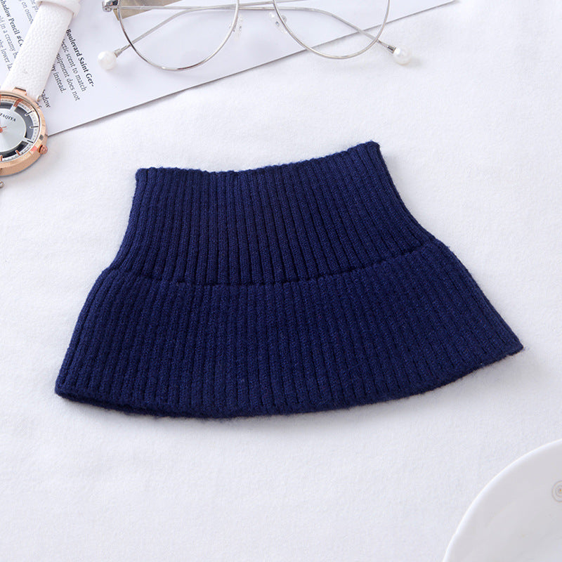 Warming neck warmer with high collar