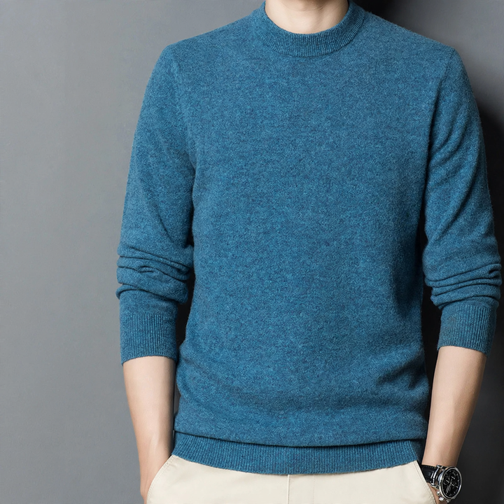 Men's Wool Sweater, Crew Neck, Thick, Plus Sizes
