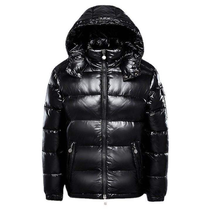 Padded short jacket for men and women, solid color