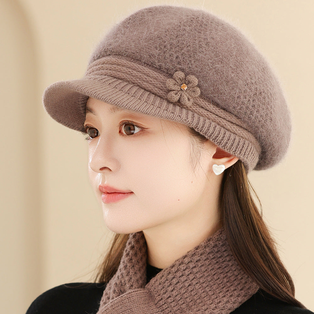 Women's Knit Set: Warm Hat, Scarf, and Gloves