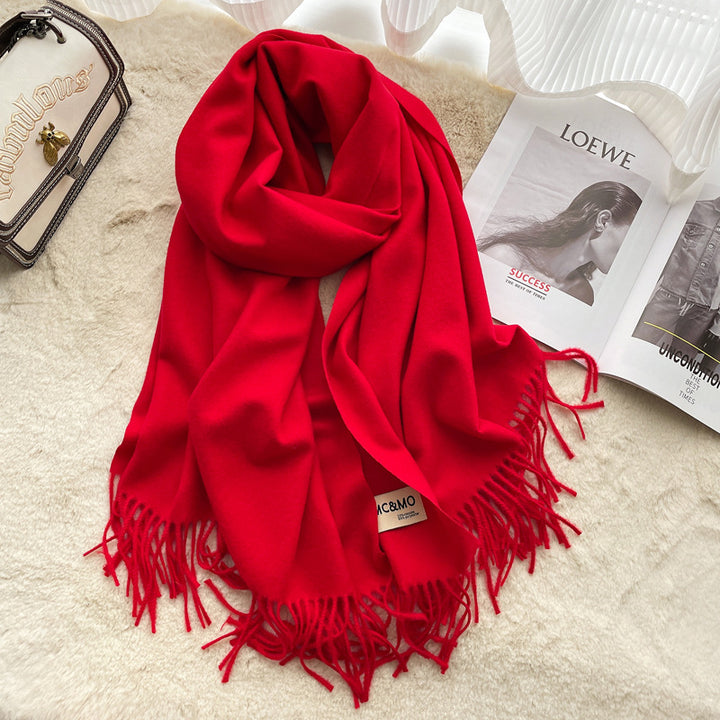 Long scarf made of cashmere imitation, 65x200 cm