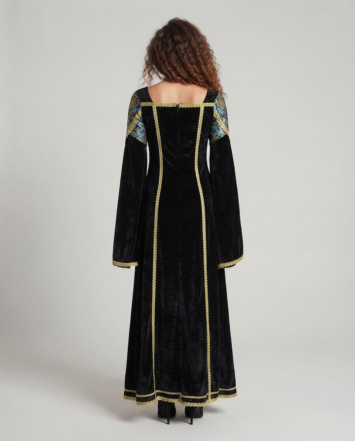 Women Elegant Evening Dress with Refined Sleeves Mune Fashion