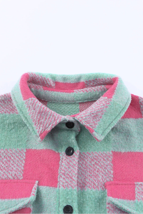 Mune | Check Color Block Casual Oversized Jacket