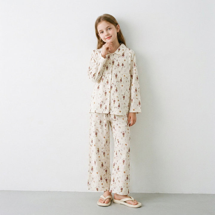 Women's Pajama Set, Cotton, with Light Fleece Lining
