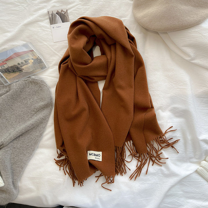 Long scarf made of cashmere imitation, 65x200 cm