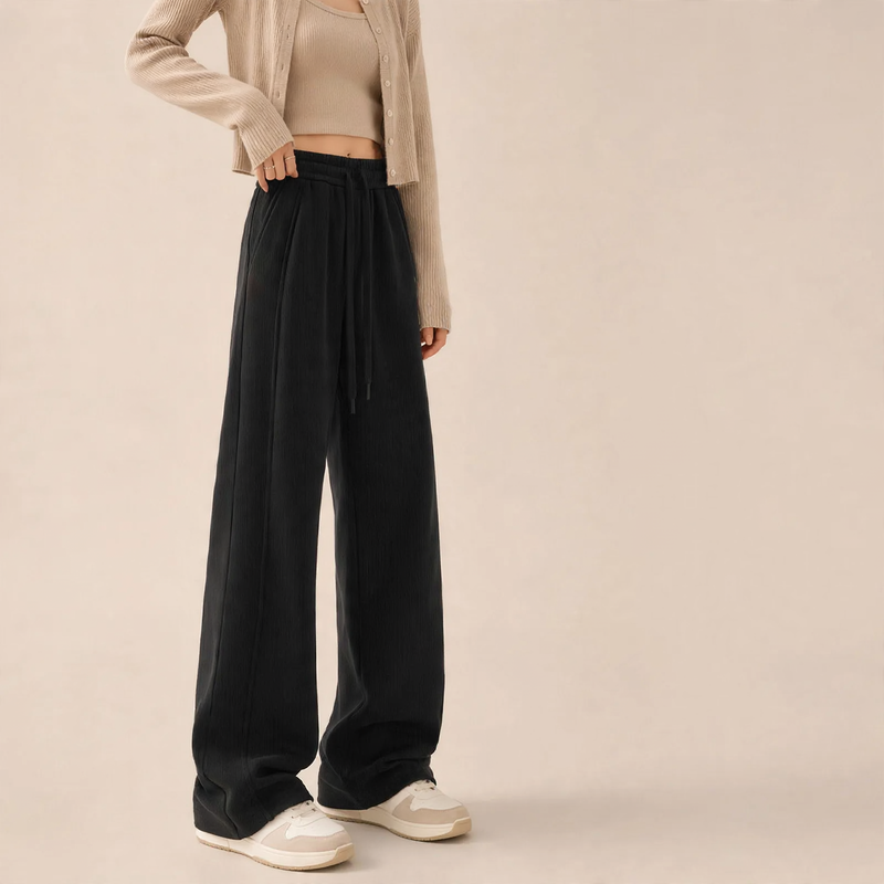 Kord-Wide pants with high waist for women