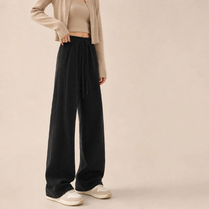 Kord-Wide pants with high waist for women