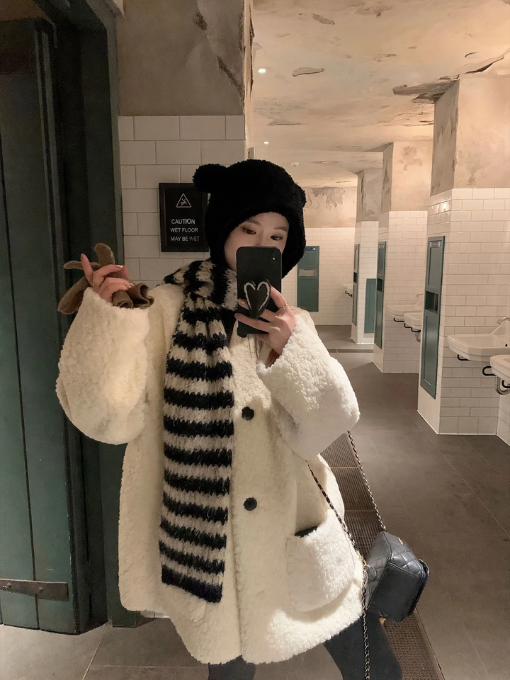 Women’s Sheepskin Jacket, Casual Leisure Style