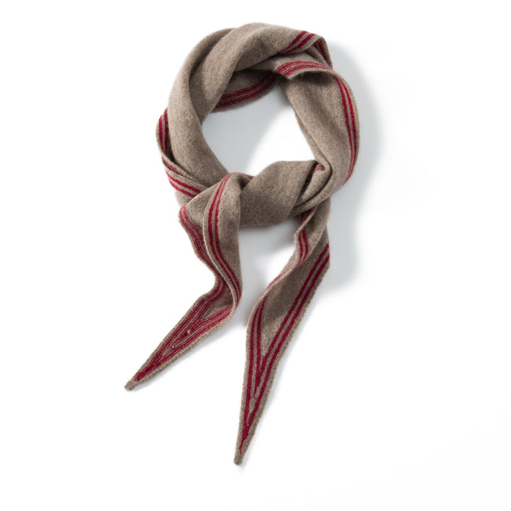 Cashmere triangle scarf for winter