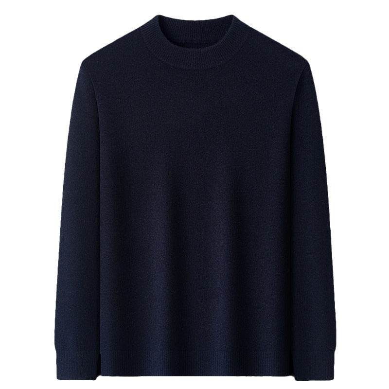 Men's cashmere sweater with stand-up collar, 400g