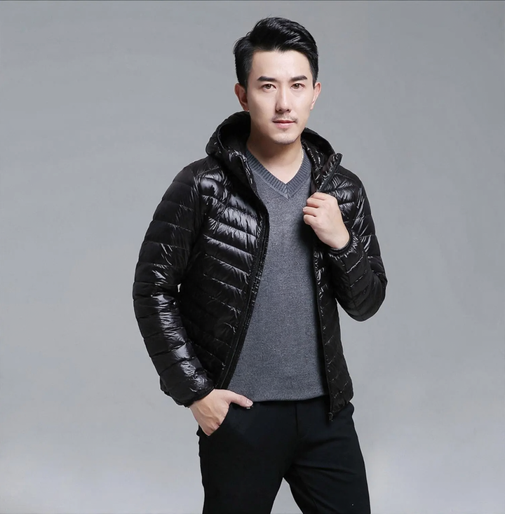 Light men's winter jacket, padded