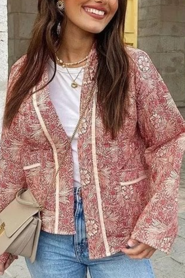 Mune | Fashion Versatile Printed Cardigan Long Sleeve Cotton Jacket