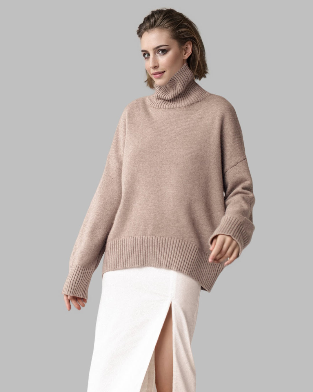 Casual turtleneck sweater in classic design