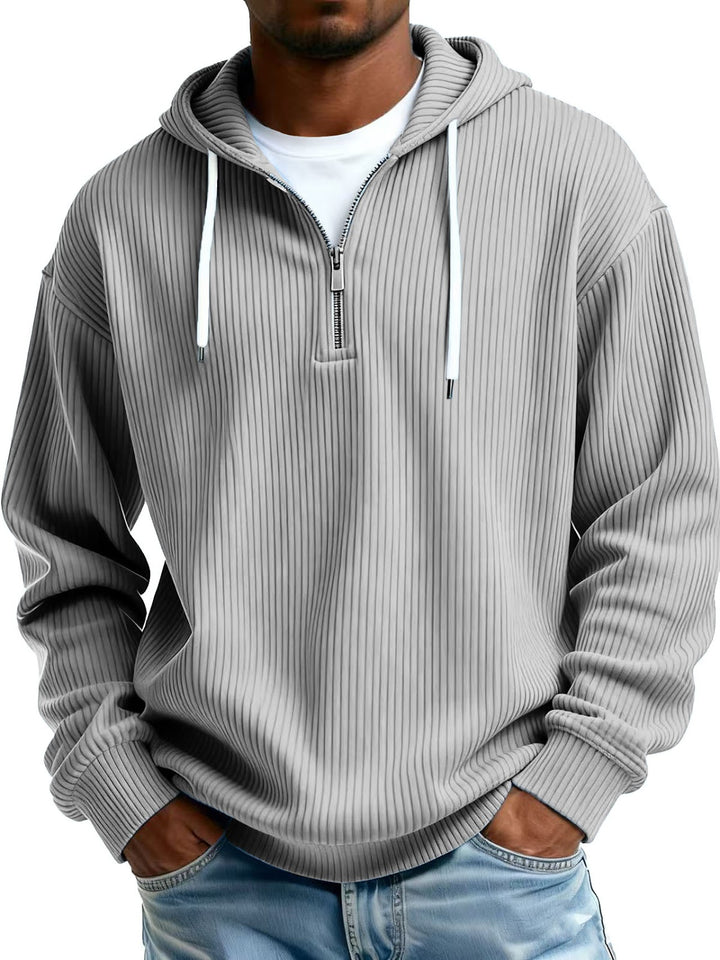 Men's hooded sweatshirt with zipper