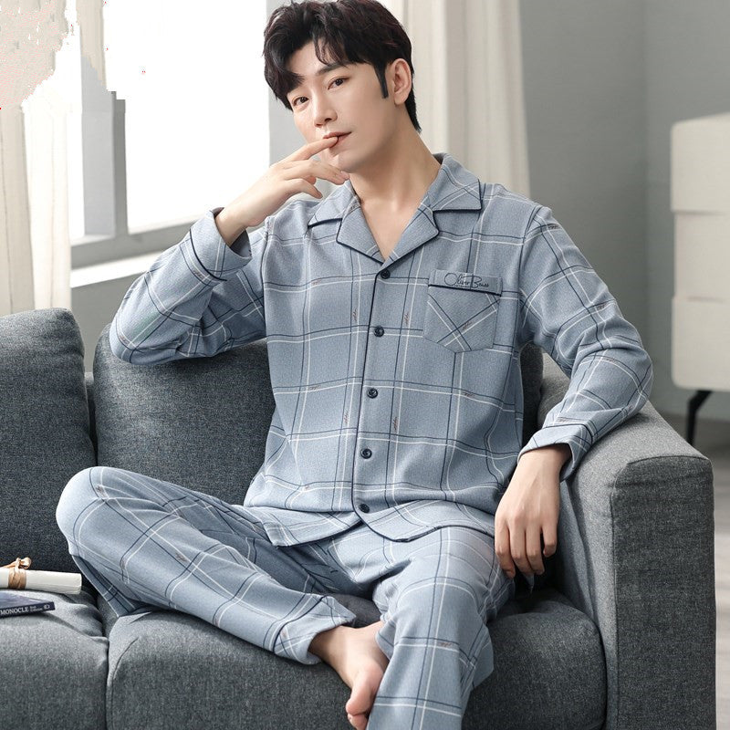 Men's Pajama Set, Cotton, Long Sleeve