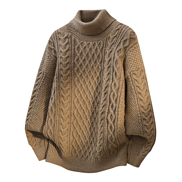 Men's cable knit sweater