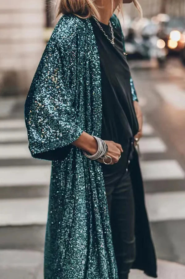 Mune | Jacket in Windproof Knit with Sequins Suzie