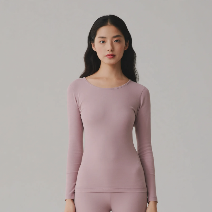 Women’s thermal underwear set, 280g cotton, brushed