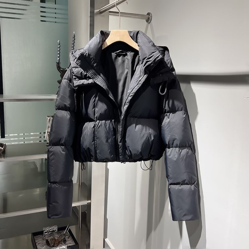 Women's Padded Jacket, Detachable Hood, Quilted