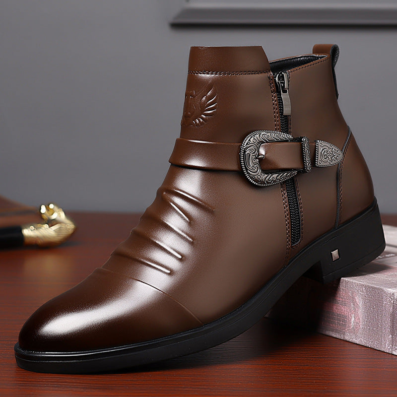 Men's business boots, water-repellent, warm