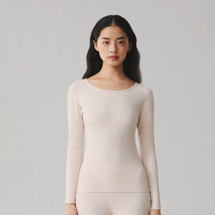 Women’s thermal underwear set, 280g cotton, brushed