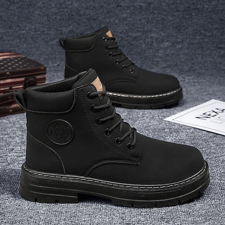 Men's boots, ankle-high, casual design