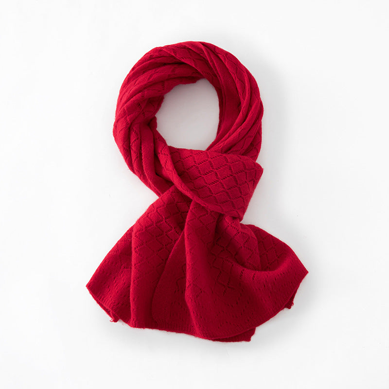 Merino wool scarf, 180x40cm, soft