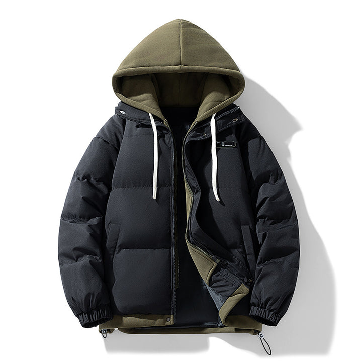 Padded unisex winter jacket with hood