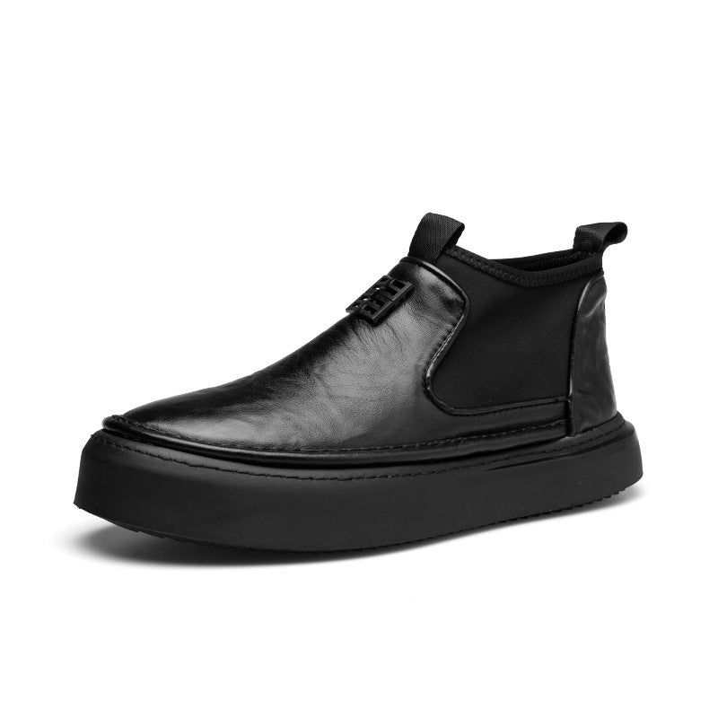 Men's ankle boots, suede look, lined or unlined