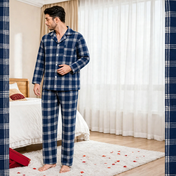 Christmas Pajama Set for the Family, checked