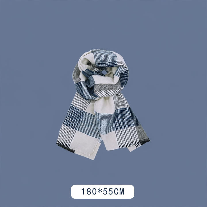 Fashionable scarf in small blue, various designs