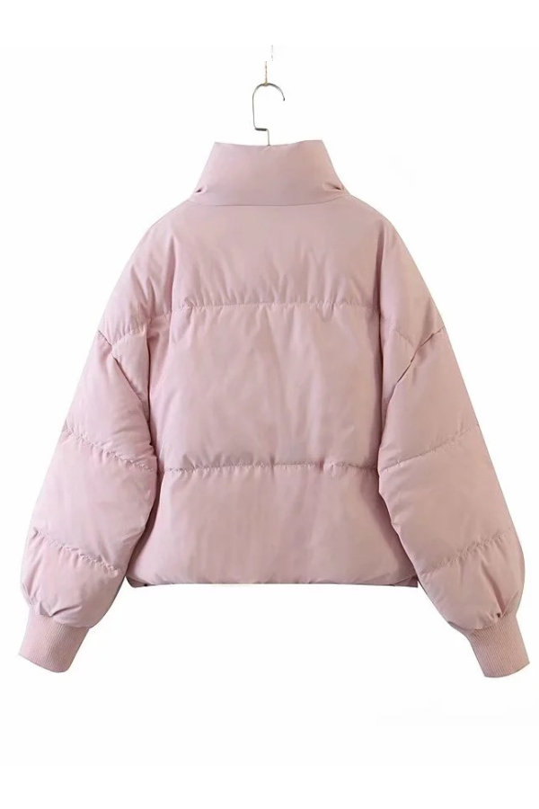 Mune | Collar Zipper Pocket Thick Warm Cotton Jacket
